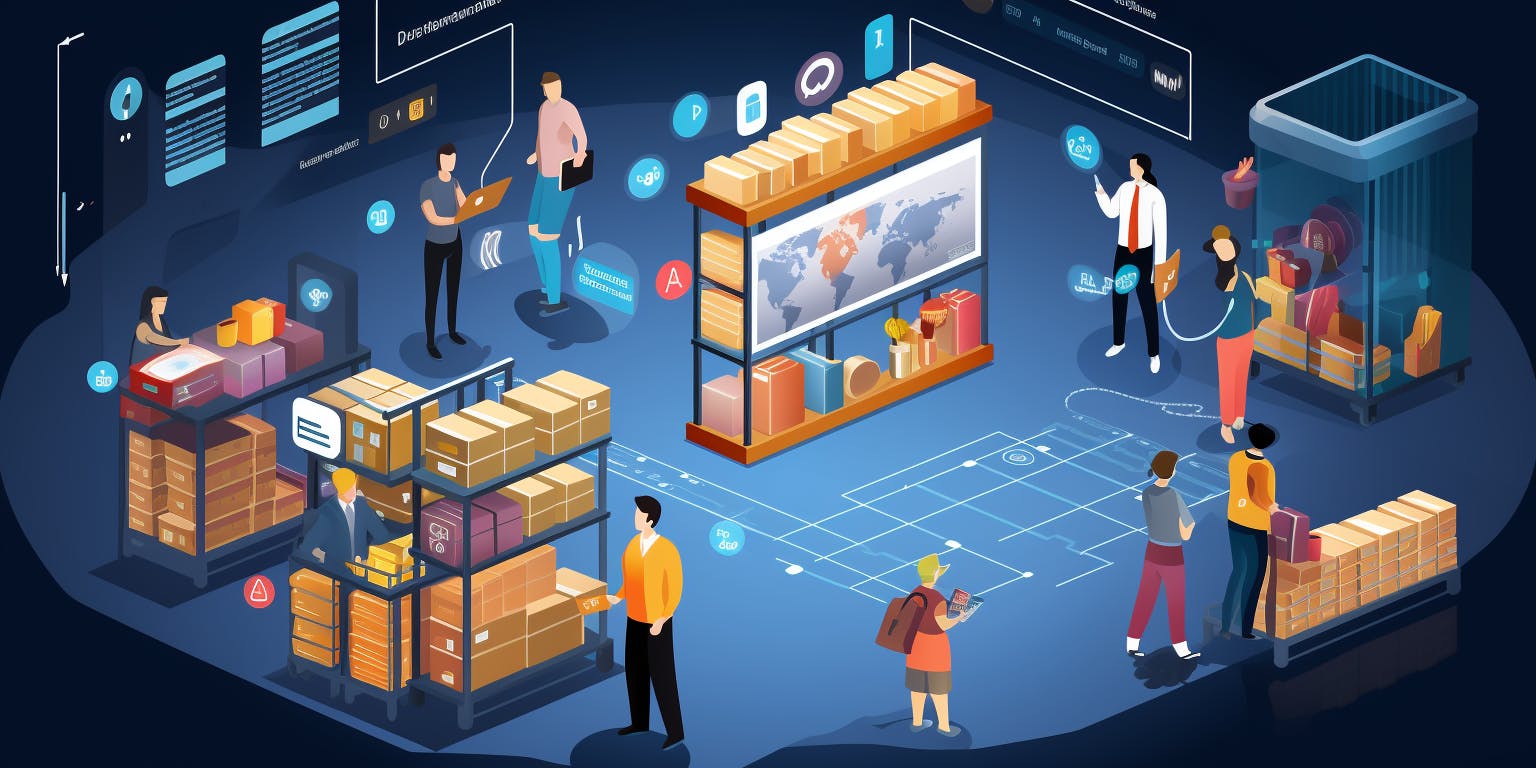 flat image of retail operations banner