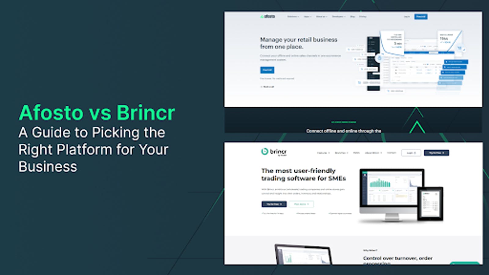 Brincr vs Afosto: Een gids voor het kiezen van het juiste platform voor jouw bedrijf