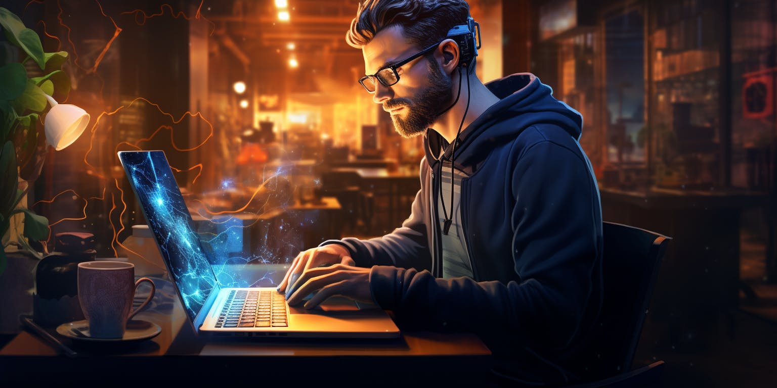 Developer programming AI