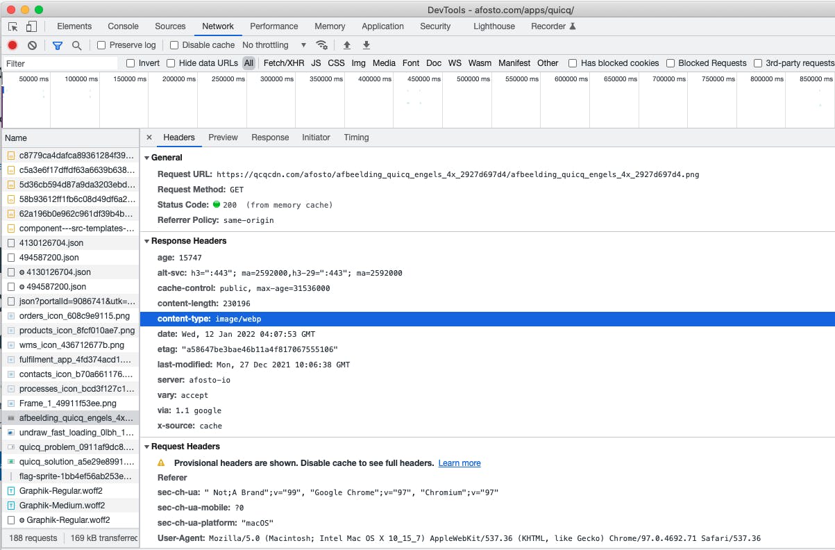 Hoe je controleert of een afbeelding een WebP afbeelding is