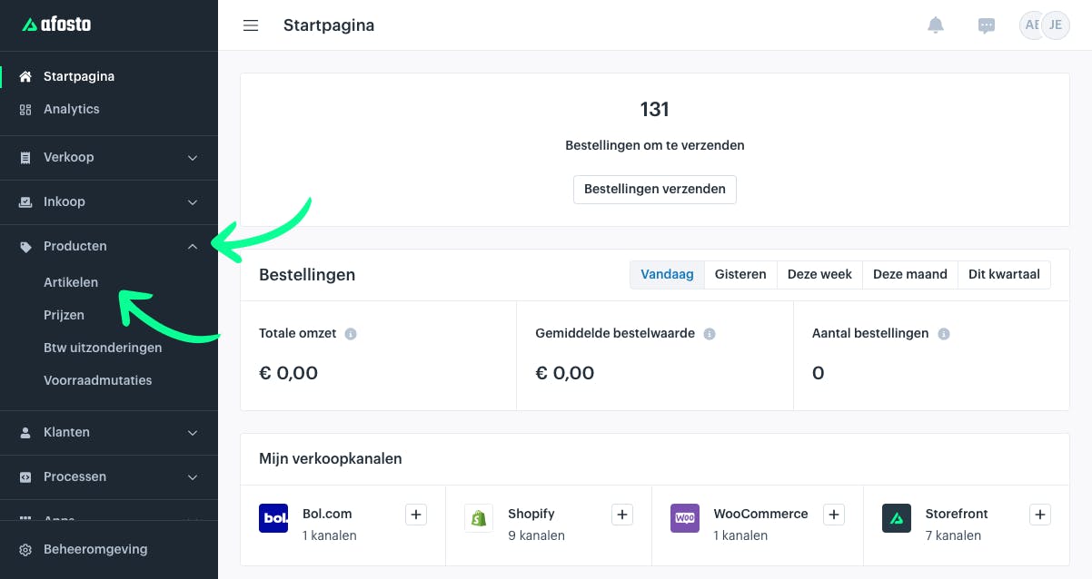 Navigatie naar productpagina