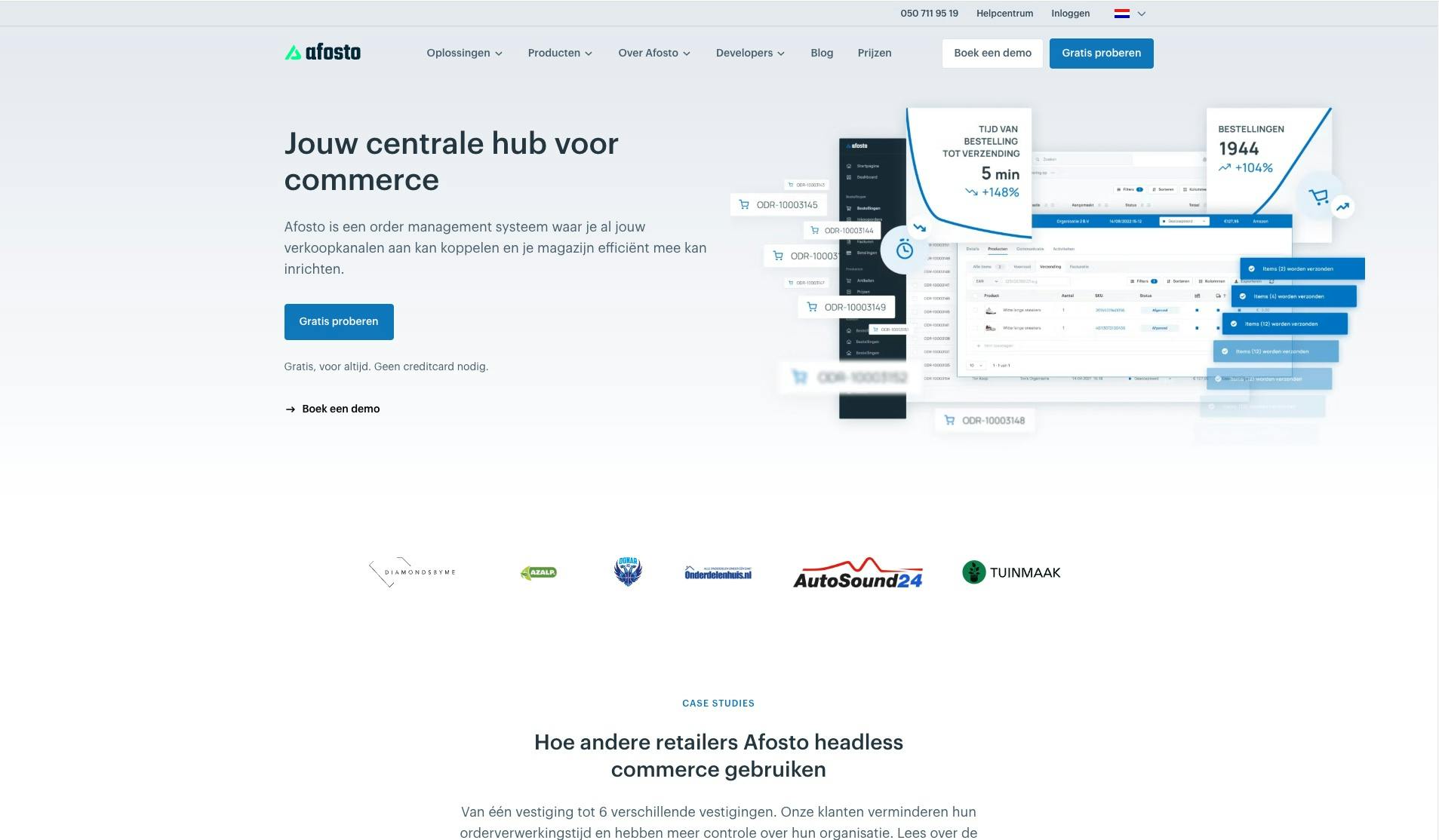 Afbeelding home page afosto
