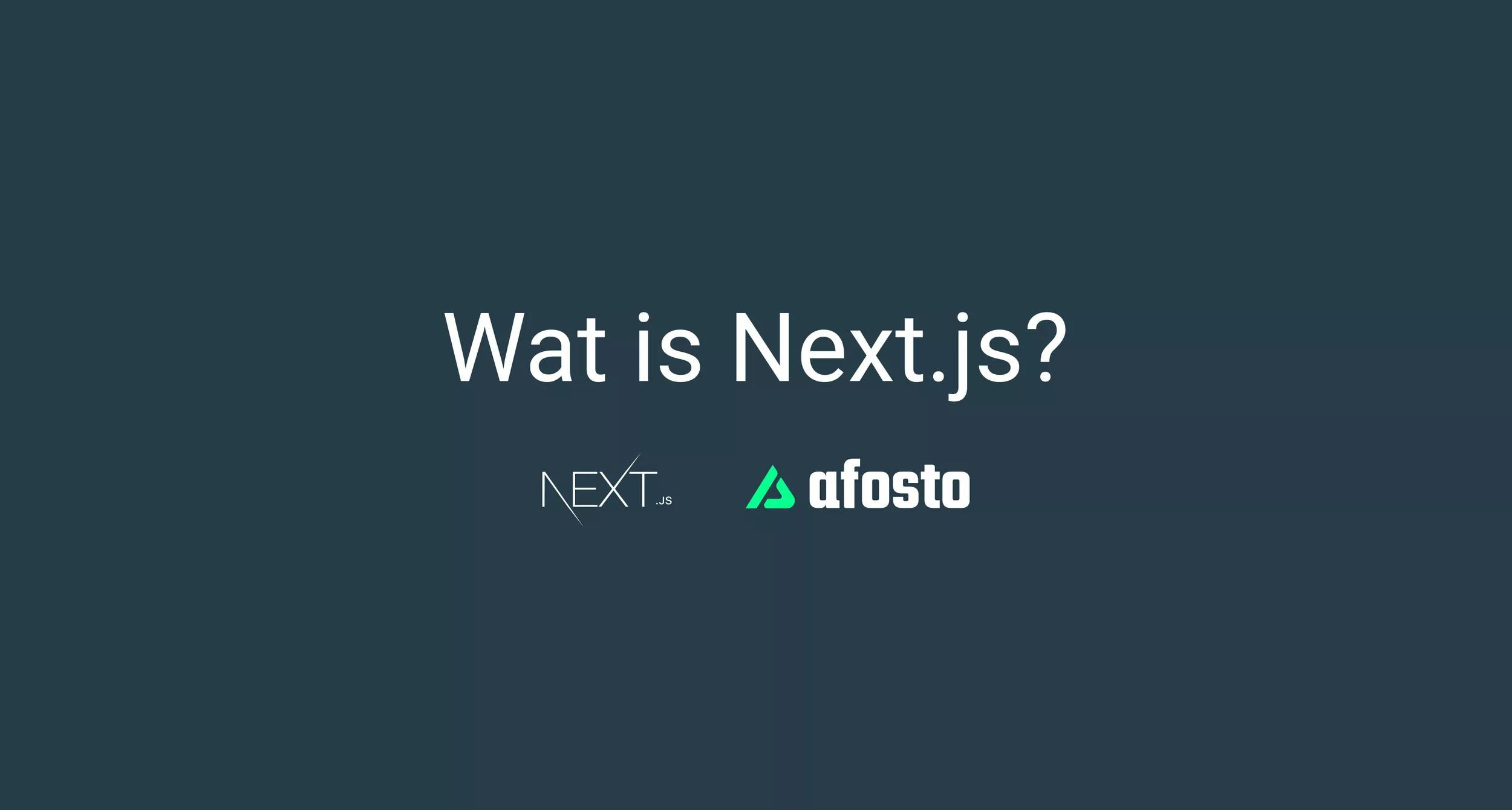 Wat is Next.js? - Dé voordelen voor jouw webshop